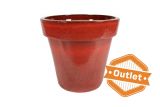 Bloempot Ashley deep red D80 H71