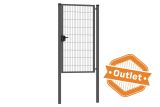 Enkele tuinpoort | Premium | Breedte 100 cm | Hoogte 180 cm | RAL7016 | Uitlopend model