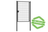 Enkele tuinpoort | Premium | Breedte 120 cm | Hoogte 180 cm | RAL7016 | Uitlopend model