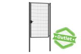 Enkele tuinpoort | Premium | Breedte 120 cm | Hoogte 200 cm | RAL7016 | Uitlopend model