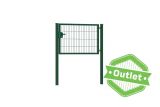 Enkele tuinpoort | Premium | Breedte 120 cm | Hoogte 80 cm | RAL6009 | Uitlopend model