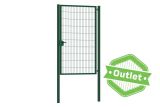 Enkele tuinpoort | Premium | Breedte 120 cm | Hoogte 200 cm | RAL6009 | Uitlopend model