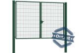 Dubbele tuinpoort | Premium | Breedte 300 cm | Hoogte 200 cm | RAL6009 | Uitlopend model