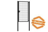 Enkele tuinpoort | Premium | Breedte 100 cm | Hoogte 180 cm | RAL9005 | Uitlopend model