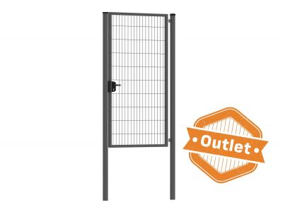 Enkele tuinpoort | Premium | Breedte 100 cm | Hoogte 200 cm | RAL7016 | Uitlopend model