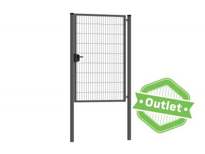 Enkele tuinpoort | Premium | Breedte 120 cm | Hoogte 180 cm | RAL7016 | Uitlopend model