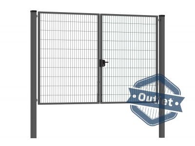 Dubbele tuinpoort | Premium | Breedte 300 cm | Hoogte 200 cm | RAL7016 | Uitlopend model