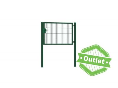 Enkele tuinpoort | Premium | Breedte 120 cm | Hoogte 80 cm | RAL6009 | Uitlopend model