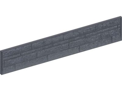 Onderplaat | Lengte 184 cm | Hoogte 20 cm | Beton | Motief | Antraciet